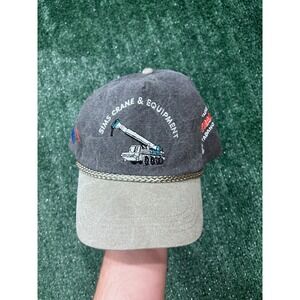 Sims Crane & Equipment Trucker Hat Adjustable Strap Embroidered Logo